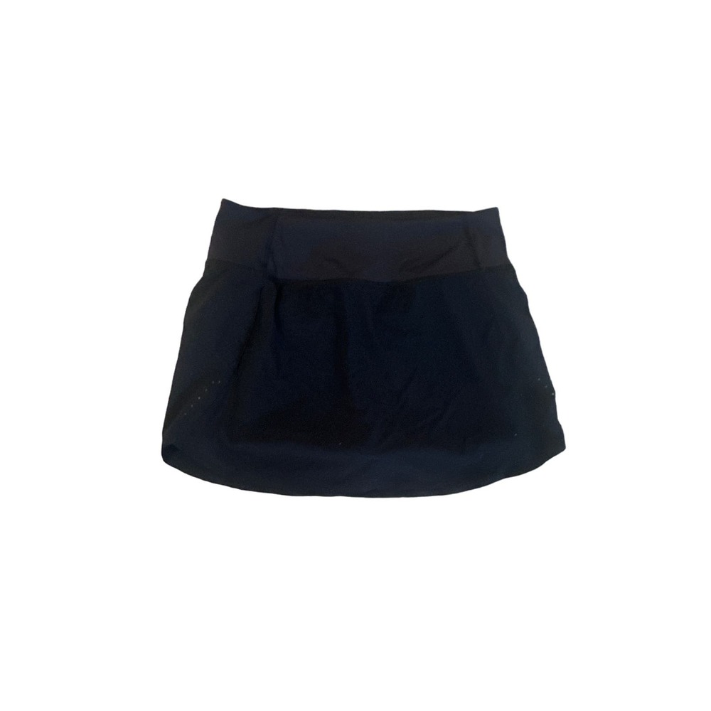Women S Athleta Run With It 14" Skort Skirt Black Lined Travel Outdoor Hike Camp